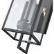 Lamont 3 Light 28.5 inch Textured Black Outdoor Wall Sconce